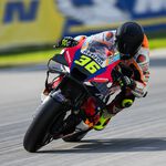 Honda ha estado probando una moto experimental de MotoGP con Joan Mir en Jerez, pero la cosa acabó en caída 