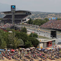 Se dedicaba a robar piezas de motos aparcadas durante la carrera de MotoGP en Barcelona, pero un dron le pilló 