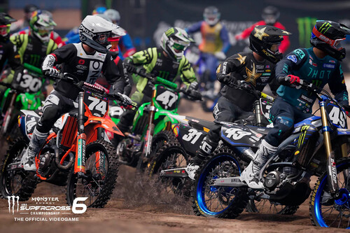 Probamos el Monster Energy Supercross 6: un simulador muy arcade para los fanáticos del barro